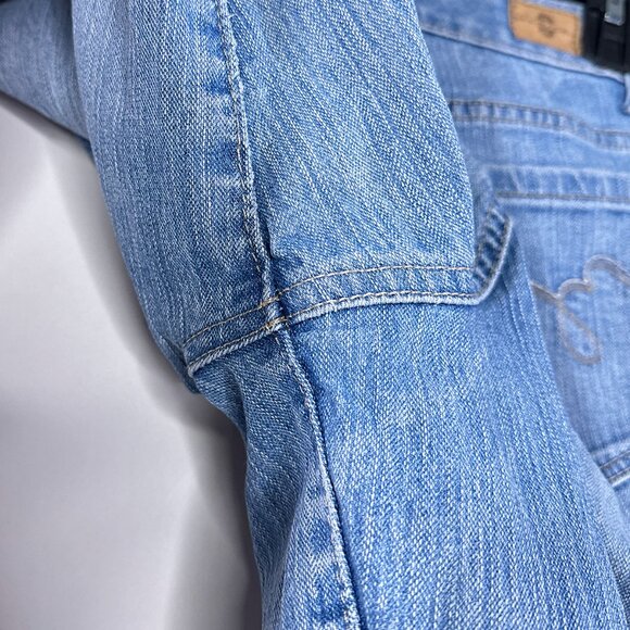 Bandolinoblu Mandie Textured‎ Straight Leg Stretch Jeans Size 12 - Picture 9 of 16